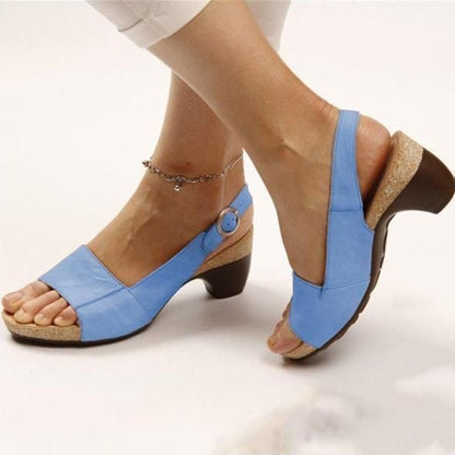 Comfortable Elegant Low Chunky Heel Shoes