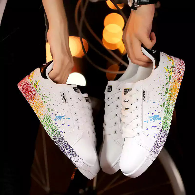 LetcloTM Summer Personality Spray Color Couple Sneakers