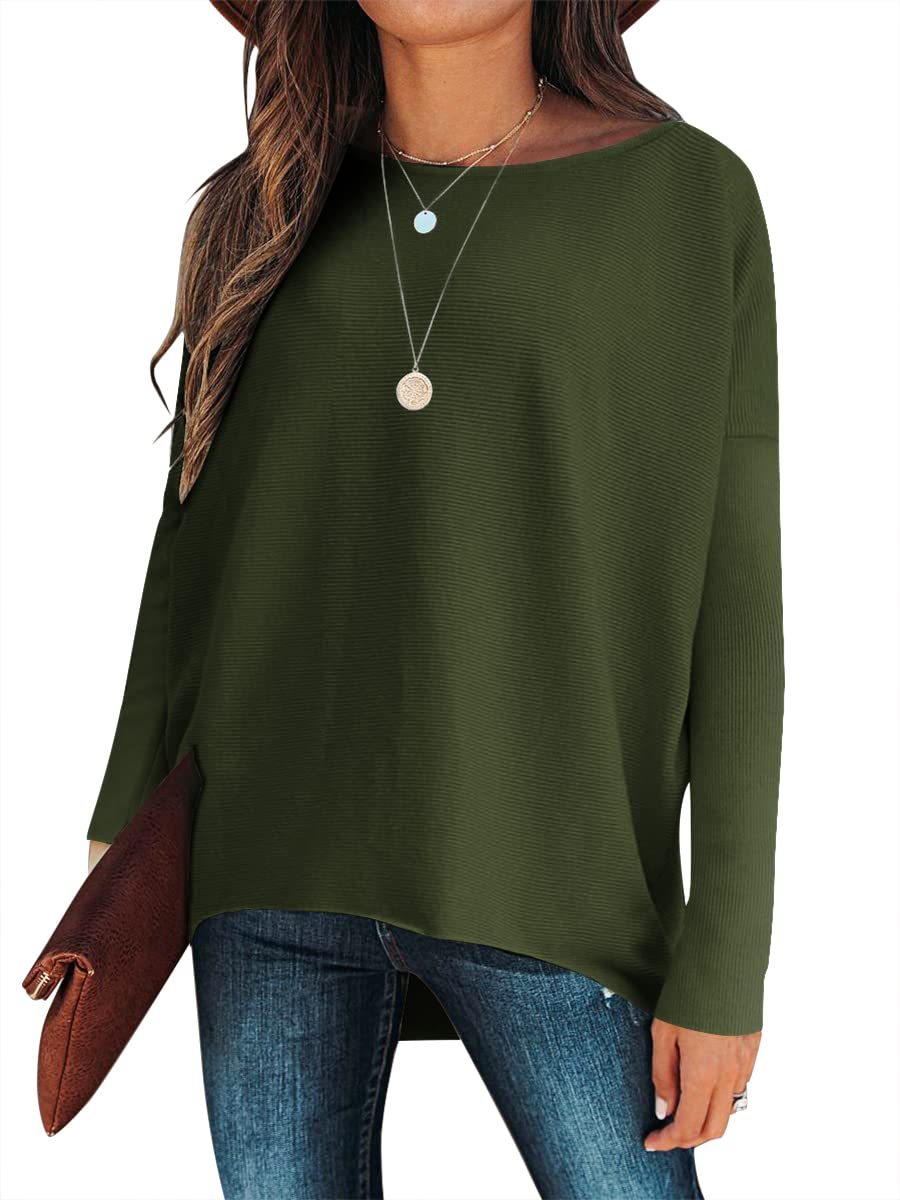 ⭐women's Irregular Oversized Dolman Sleeve Knitted Pullover