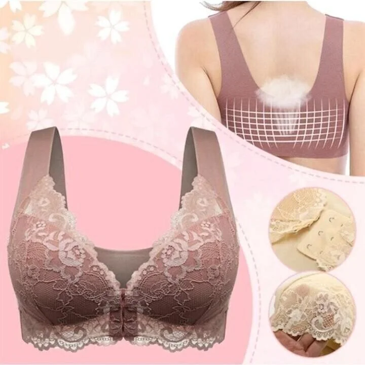 💕Buy 1 Get 1 Free💕 Front Closure 5d Shaping Push Up Comfy Wireless Bra