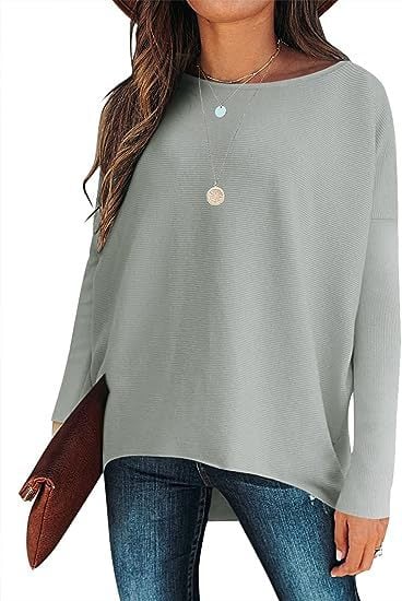 ⭐women's Irregular Oversized Dolman Sleeve Knitted Pullover