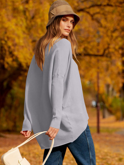 ⭐women's Irregular Oversized Dolman Sleeve Knitted Pullover