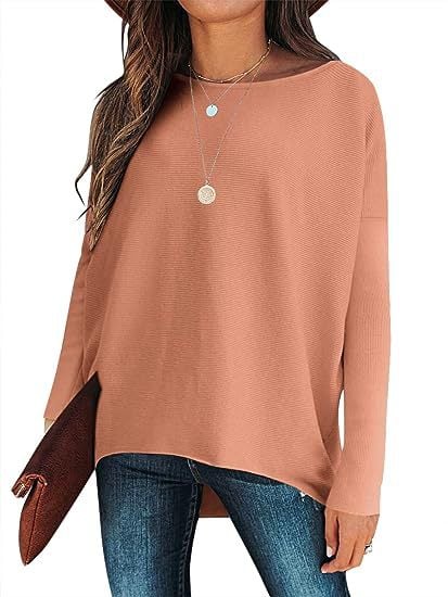 ⭐women's Irregular Oversized Dolman Sleeve Knitted Pullover