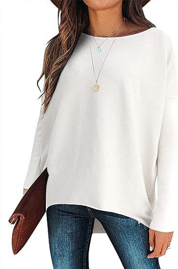 ⭐women's Irregular Oversized Dolman Sleeve Knitted Pullover