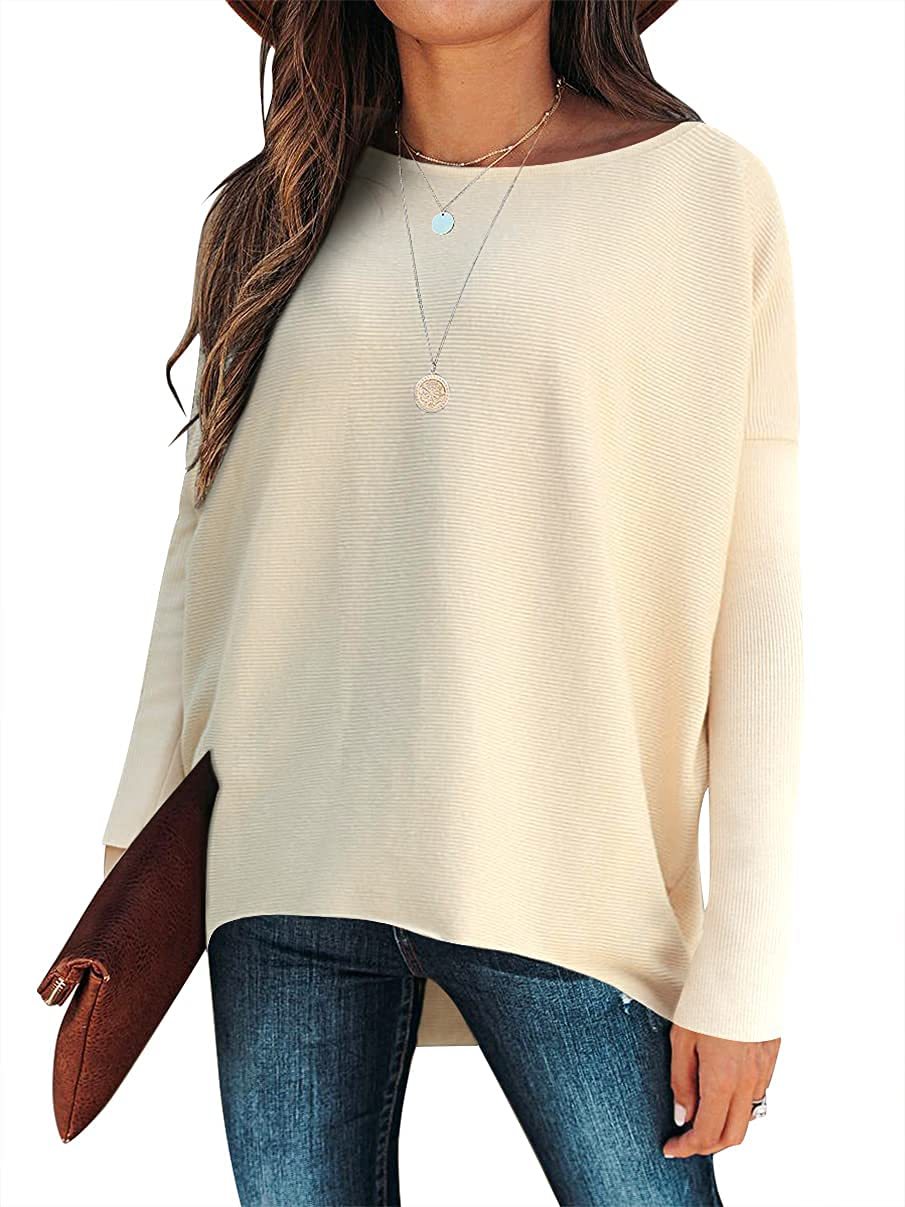 ⭐women's Irregular Oversized Dolman Sleeve Knitted Pullover