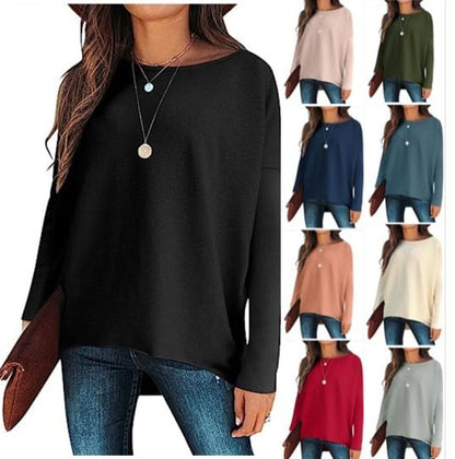 ⭐women's Irregular Oversized Dolman Sleeve Knitted Pullover