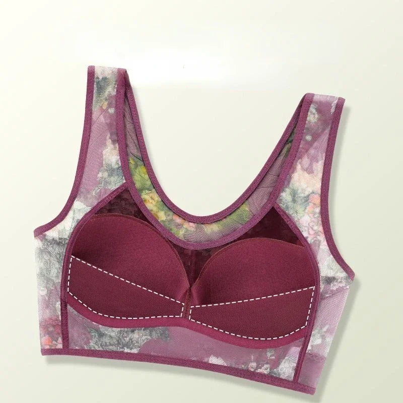 Ice Silk Lace Cooling Comfort Bra