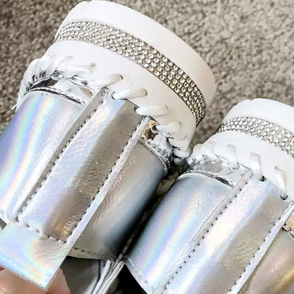 LetcloTM  Versatile Flat Bottom Rhinestone Casual Shoes