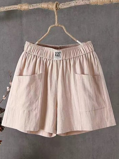 Cotton And Linen Leisure Retro Literary Loose And Thin Straight Pants