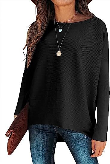 ⭐women's Irregular Oversized Dolman Sleeve Knitted Pullover