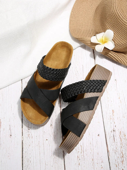 Womens Braided Sandals