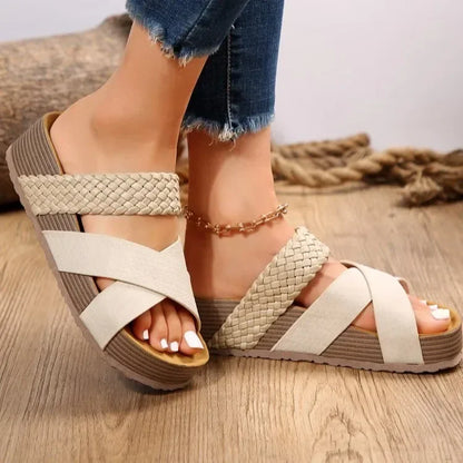 Womens Braided Sandals