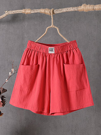 Cotton And Linen Leisure Retro Literary Loose And Thin Straight Pants