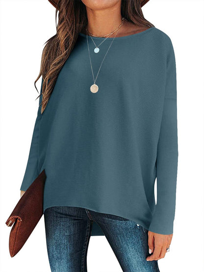 ⭐women's Irregular Oversized Dolman Sleeve Knitted Pullover