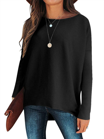 ⭐women's Irregular Oversized Dolman Sleeve Knitted Pullover