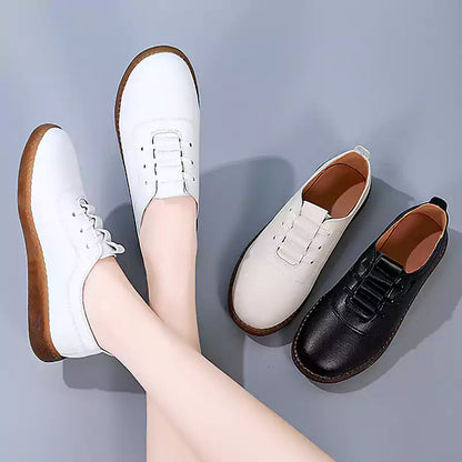 LetcloTM Soft Sole Hollowed-out Cowhide Slip-on Shoes