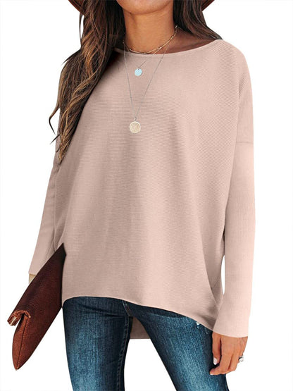 ⭐women's Irregular Oversized Dolman Sleeve Knitted Pullover