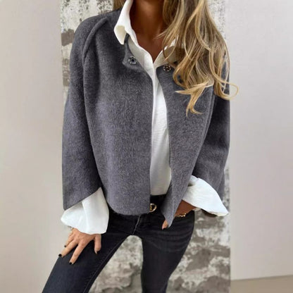 🍂Seasonal promotion super low price🍂Women's Fashion Solid Color Short Coat