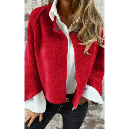 🍂Seasonal promotion super low price🍂Women's Fashion Solid Color Short Coat