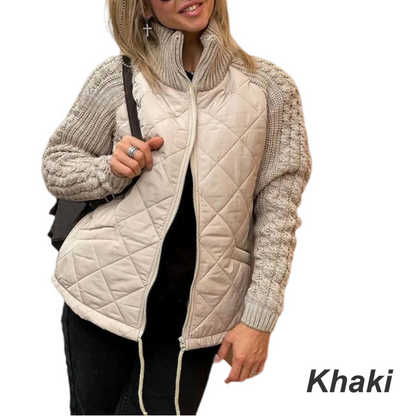 ❄️Winter Specials❄️Women's Knit Patchwork Puffy Jacket