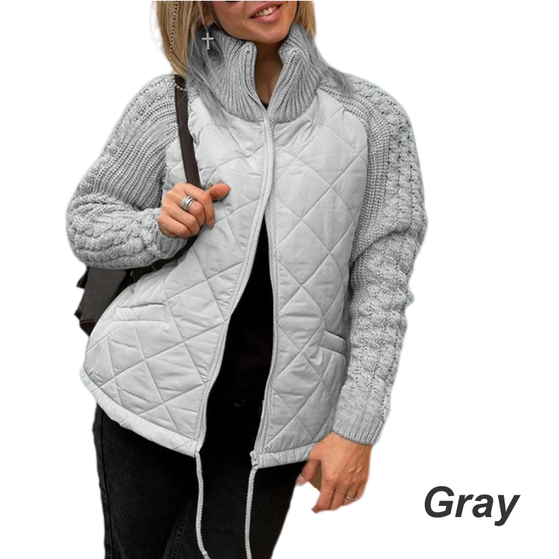 ❄️Winter Specials❄️Women's Knit Patchwork Puffy Jacket