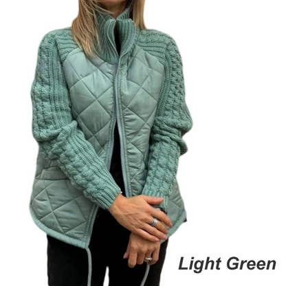 ❄️Winter Specials❄️Women's Knit Patchwork Puffy Jacket