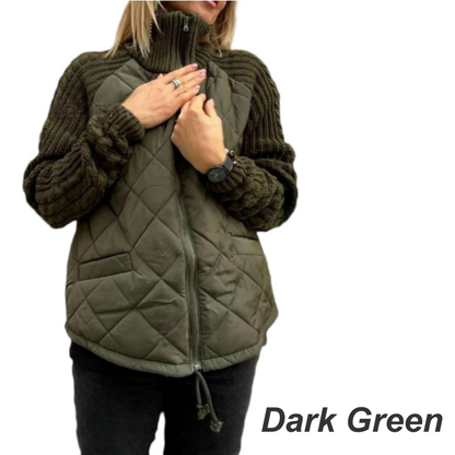 ❄️Winter Specials❄️Women's Knit Patchwork Puffy Jacket